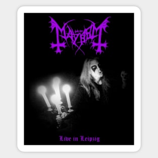 Mayhem Live in Leipzig | Black Metal Sticker